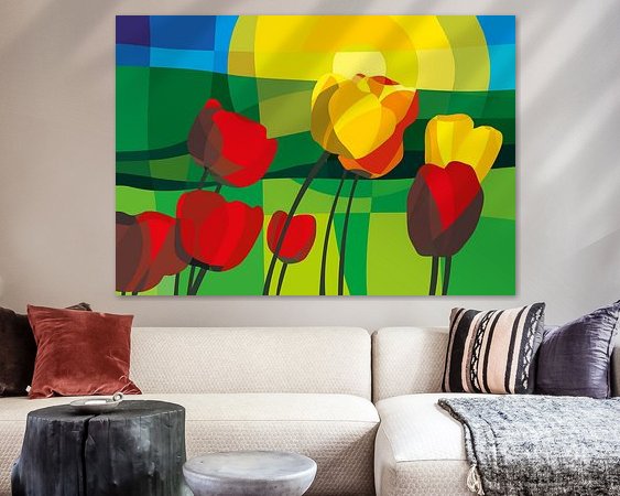 Example of the artwork in a room