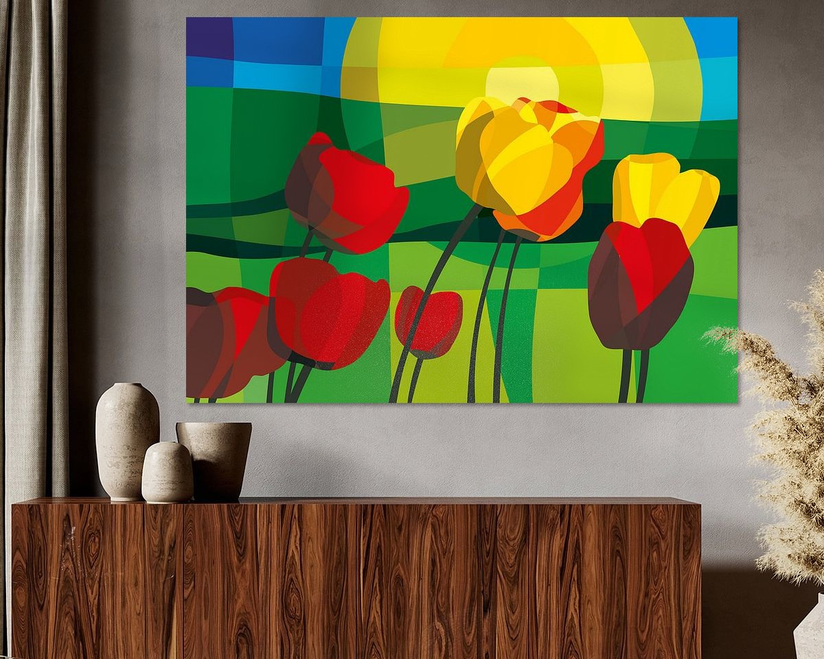 Example of the artwork in a room