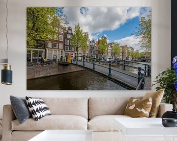 Loopbruggetje Brouwersgracht Amsterdam van Peter Bartelings