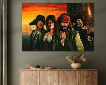 The Pirates of the Caribbean Schilderij van Paul Meijering