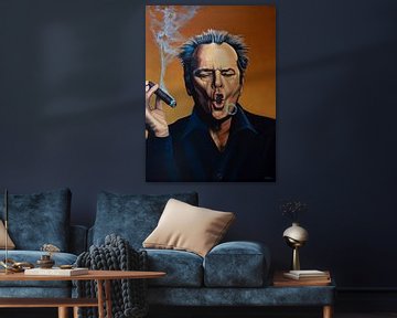 Peinture de Jack Nicholson sur Paul Meijering
