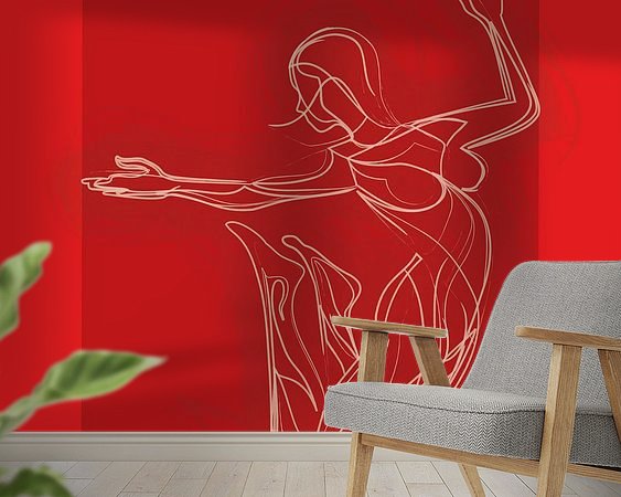 Example of the artwork in a room