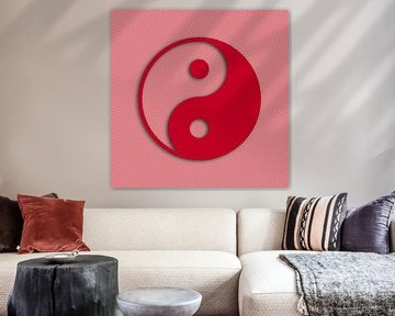 Ying Yang red-white by Marion Tenbergen