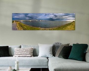 Panorama Zeelandbrug von Sander Poppe