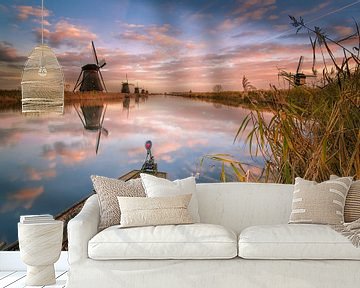 World windmills of Kinderdijk by Sander Poppe