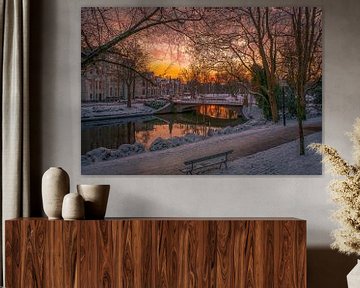 Maliesingel in de winter von Robin Pics (verliefd op Utrecht)