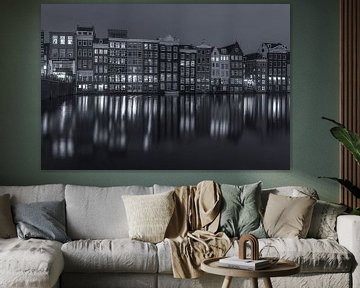 Damrak in Amsterdam in de avond - 4 van Tux Photography