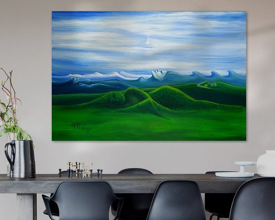 Example of the artwork in a room