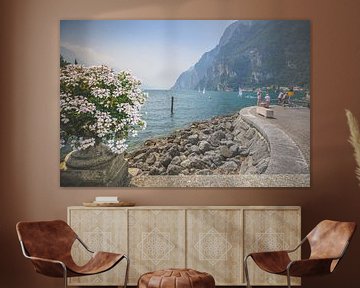 Blick von Riva del Garda auf den Grara-See von Fotografiecor .nl