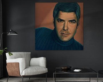 George Clooney  Schilderij