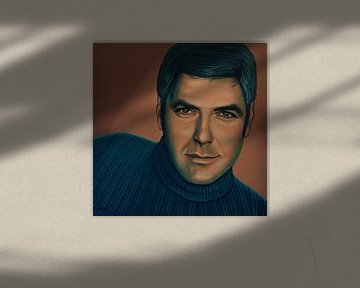 George Clooney  Schilderij von Paul Meijering