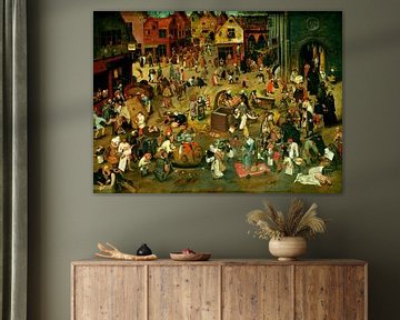 De strijd tussen Carnaval en Vasten, Pieter Bruegel