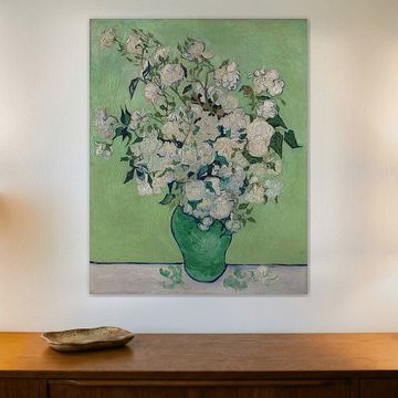 Nature morte avec des roses dans un vase, Vincent van Gogh