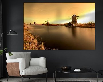 Kinderdijk op vuur! van Madan Raj Rajagopal