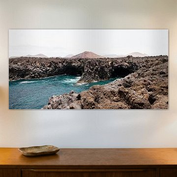 Küste Los Hervideros mit Lavafelsen Lanzarote