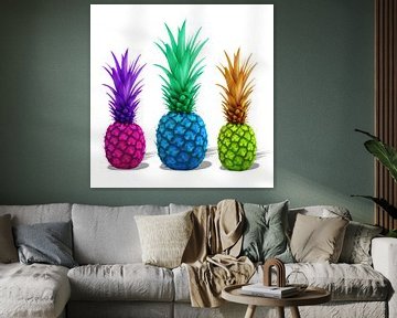 ananas coloré