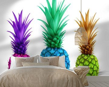 kleurrijke ananas van Marion Tenbergen
