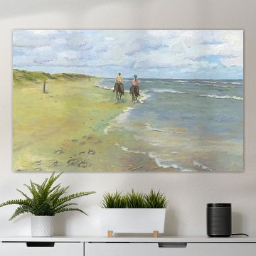Reiten am Strand von Yvon Schoorl