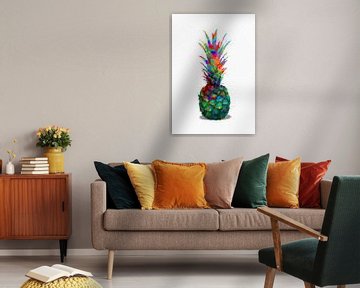 Ananas abstrakt van Marion Tenbergen