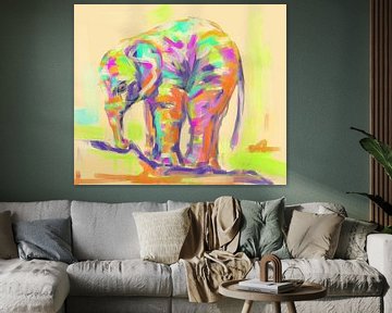 Baby Elefant von Go van Kampen