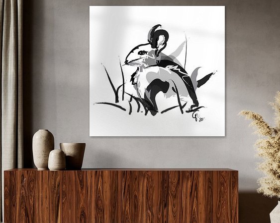 Example of the artwork in a room