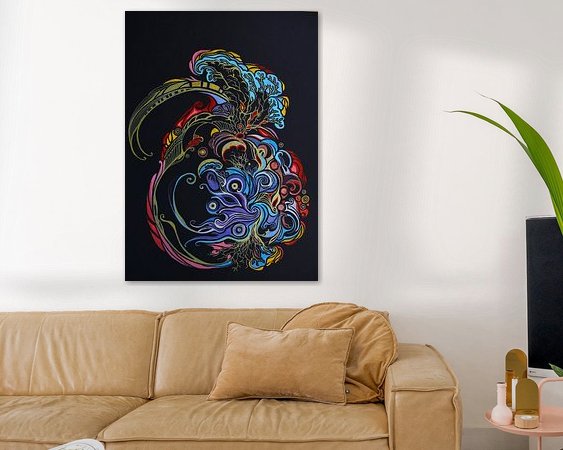 Example of the artwork in a room