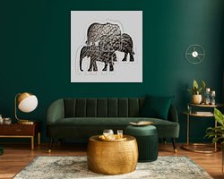 Example of the artwork in a room