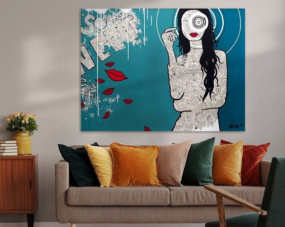 Example of the artwork in a room