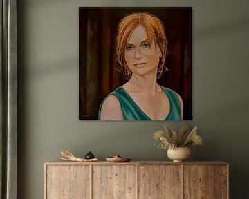 Isabelle Huppert Painting sur Paul Meijering