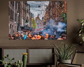 Koningsdag 2017 in Amsterdam van Peter Bartelings