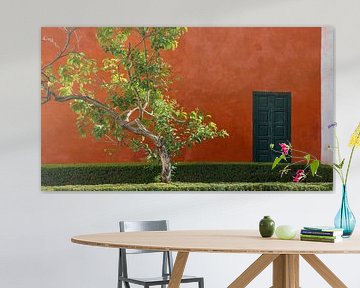  Rote Wand und Baum, Sevilla (Spanien) von Nick Hartemink