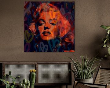 Marilyn Monroe We need Love Pop Art PUR