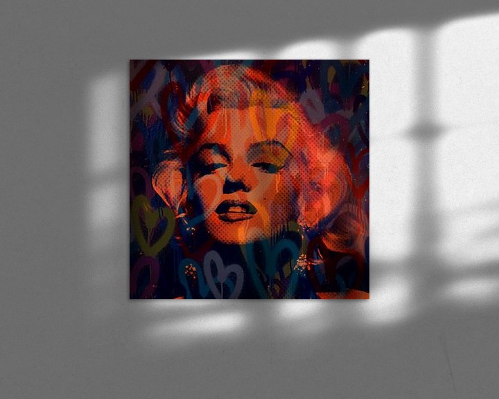 Beispiel: Marilyn Monroe We need Love Pop Art PUR von Felix von Altersheim