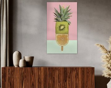 glace aux fruits ananas kiwi sur moma design