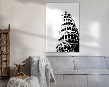 Turm von Pisa von Jessica van den Heuvel