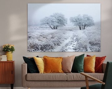 White glazed landscape von Karla Leeftink