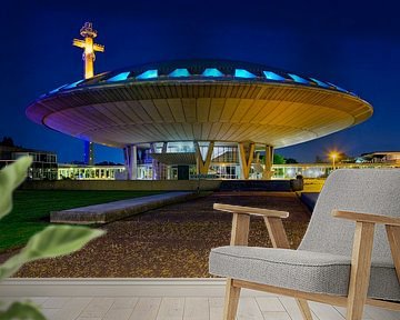 Nachtfoto Evoluon Eindhoven van Anton de Zeeuw