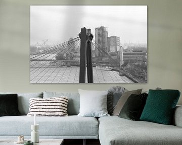 Het kijkje door de Willemsbrug in Rotterdam van MS Fotografie | Marc van der Stelt