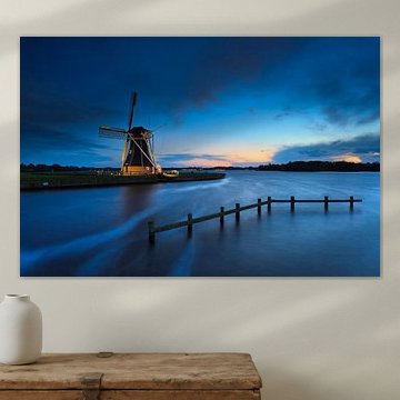 Mill in blue hour