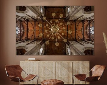 Het plafond van de Laurenskerk in Rotterdam van MS Fotografie | Marc van der Stelt