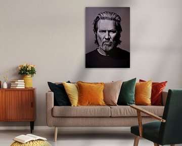 Jeff Bridges Schilderij von Paul Meijering