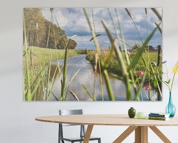 View along the Dutch dike by Fotografiecor .nl