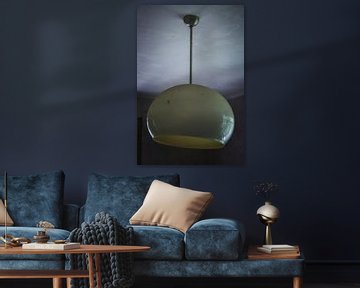Stoffig glazen plafondlamp van Jan Brons