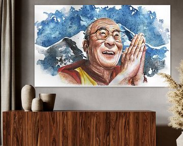 His Holiness the 14th Dalai Lama Tenzin Gyatso drawing von Eye on You