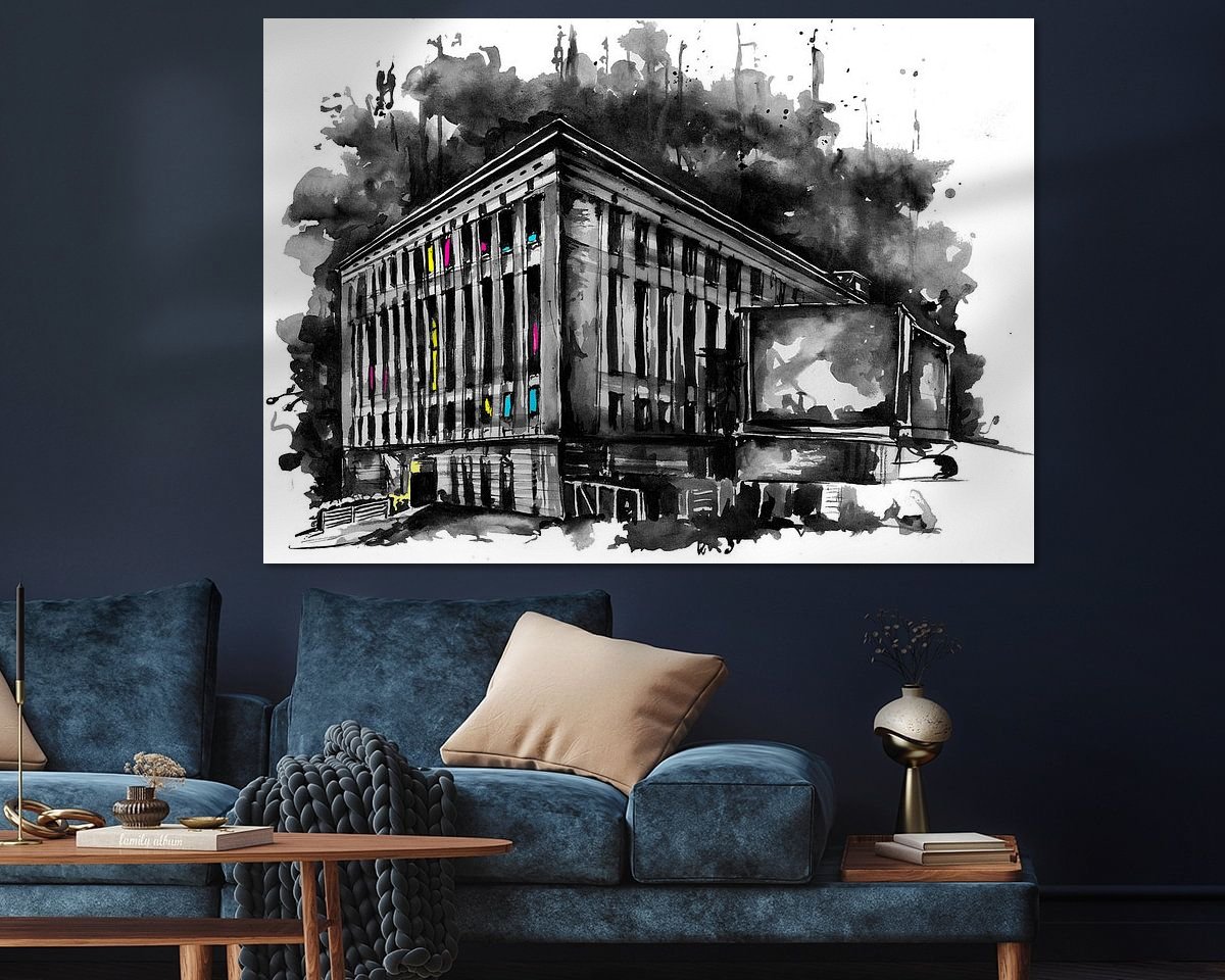 Example of the artwork in a room