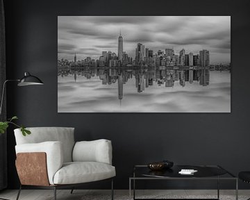 Manhattan Skyline refelected von Rene Ladenius Digital Art