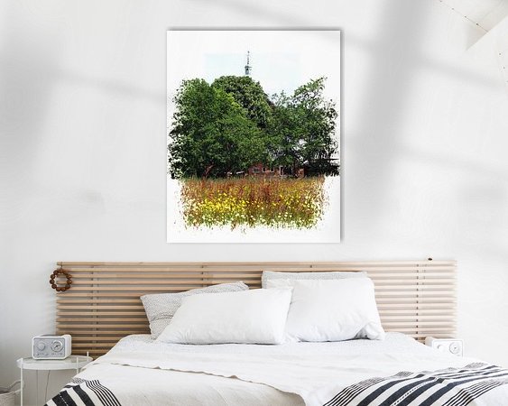 Example of the artwork in a room