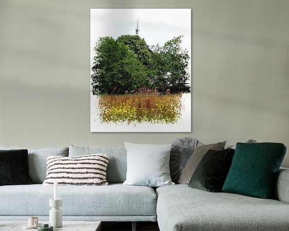 Example of the artwork in a room