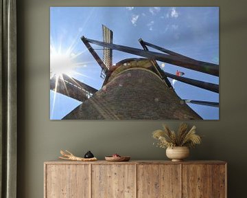molen "De Roosdonck" in Nuenen op een mooie voorjaarsdag in Mei van tiny brok