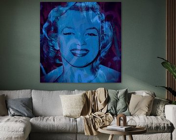 Marilyn Monroe Liefde Glimlach Pop Art van Felix von Altersheim